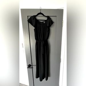 Women’s jumpsuit, romper, black, Wideleg, crop